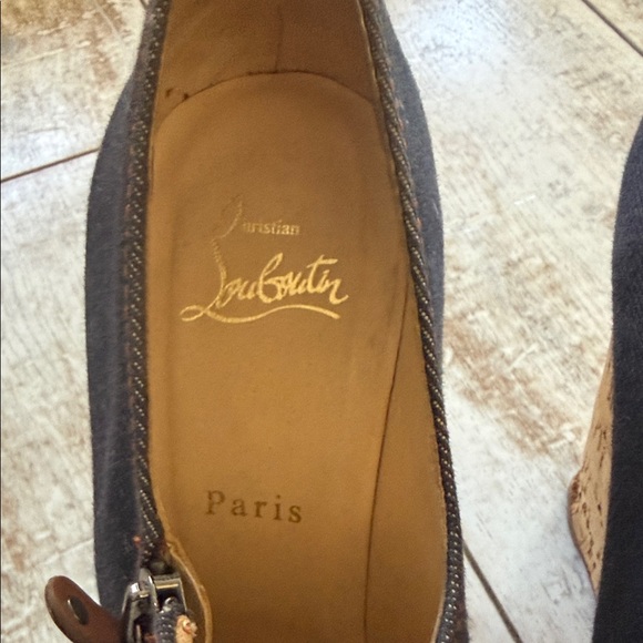 Loubiton Denim cork platforms - with a sad story! - Picture 13 of 16